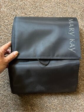 Mary Kay Black Fold-Over Travel Makeup Bag
